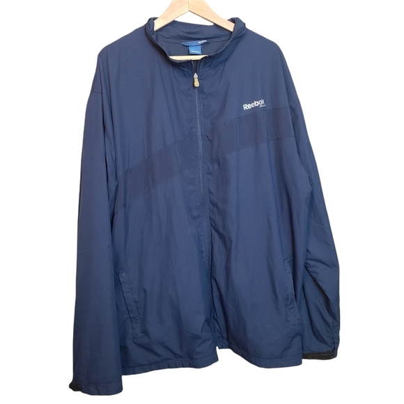 Reebok Hockey blue zip-up  long-sleeved lightweight Men's jacket - Picture 1 of 16